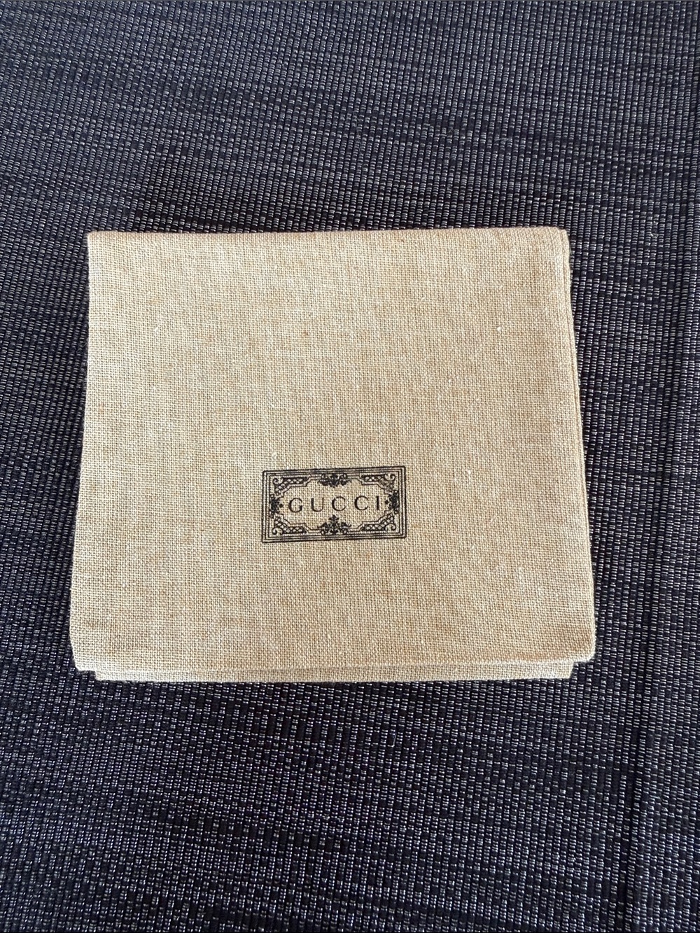 Gucci Beige Canvas Accessory Pouch